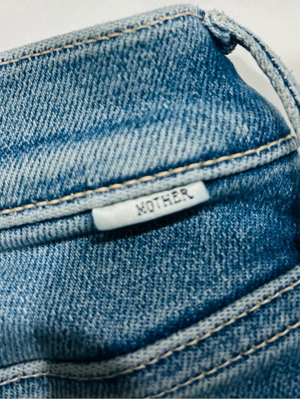 MOTHER The Tripper Ankle Fray Jeans Riding The Cliffside Button Fly Stretch 27 - Picture 13 of 13